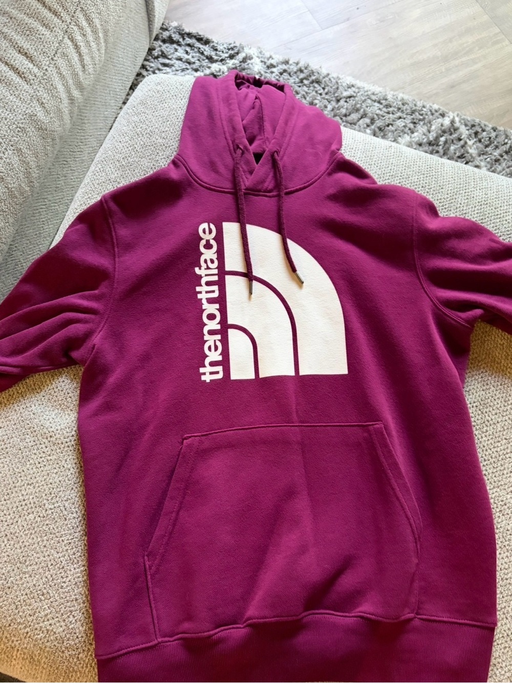 The North Face Berry Pullover Hoodie with White Logo